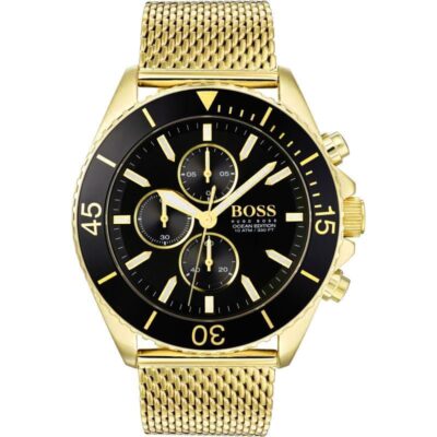 Hugo Boss Men's Watch Chronograph Ocean Edition Gold - HB1513703